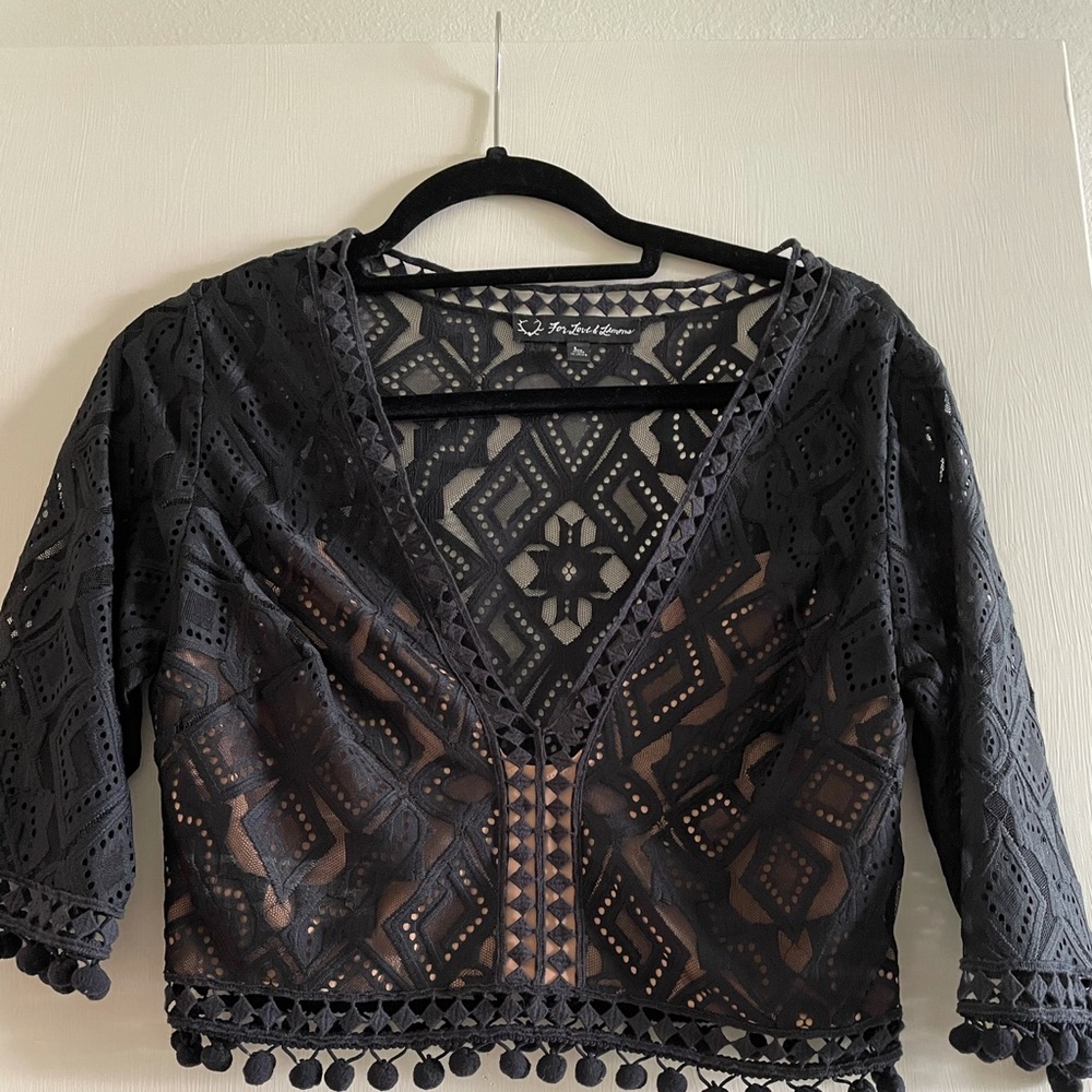 For Love & Lemons Florence crop top